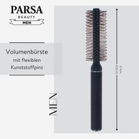 PARSA Men Kerek Hajkefe - Szárító és Formázó Kefe Szénnel 2