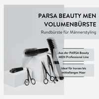 PARSA Men Kerek Hajkefe - Szárító és Formázó Kefe Szénnel 3