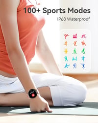 Parsonver okosóra hívásfunkcióval 1,43" HD érintőképernyő IP68 fitness tracker - rozéarany 4