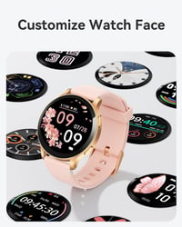Parsonver okosóra hívásfunkcióval 1,43" HD érintőképernyő IP68 fitness tracker - rozéarany 8