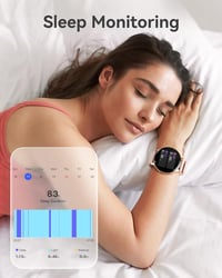 Parsonver okosóra hívásfunkcióval 1,43" HD érintőképernyő IP68 fitness tracker - rozéarany 5