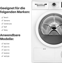 PARTSEE Szöszszűrő Bosch Siemens 652184 Neff Balay szárítógéphez 5