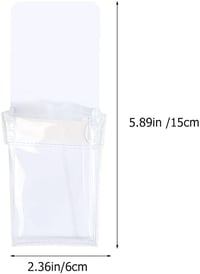 PartyKindom 4 db mágneses átlátszó tolltartó PVC zsebbel, whiteboard marker és ceruza szervezőhöz 3