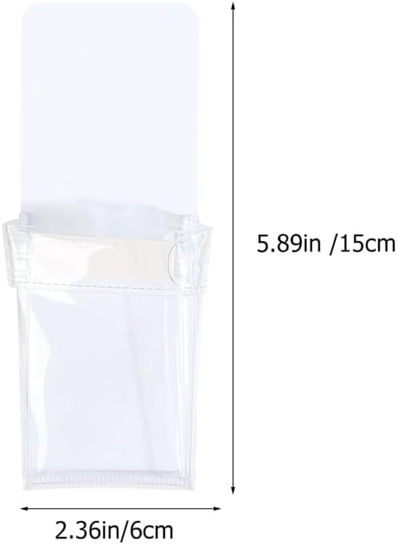 PartyKindom 4 db mágneses átlátszó tolltartó PVC zsebbel, whiteboard marker és ceruza szervezőhöz