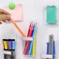 PartyKindom 4 db mágneses átlátszó tolltartó PVC zsebbel, whiteboard marker és ceruza szervezőhöz 4