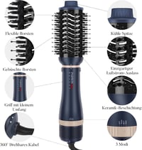 Parwin Pro Beauty 4az1-ben Hajszárító Kefe Ionos Technológiával 1000W 7