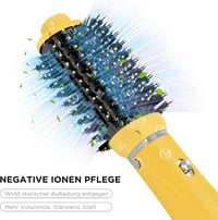 Parwin Pro Beauty 4az1-ben Hajszárító Kefe Készlet Ionos Technológiával Sárga 4