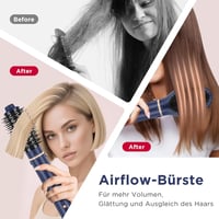 PARWIN PRO BEAUTY 5 az 1-ben Airstyler Hajszárító Göndörítő Kefe Szett Kék 6