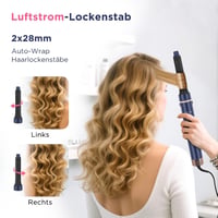 PARWIN PRO BEAUTY 5 az 1-ben Airstyler Hajszárító Göndörítő Kefe Szett Kék 3
