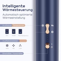 PARWIN PRO BEAUTY 5 az 1-ben Airstyler Hajszárító Göndörítő Kefe Szett Kék 7