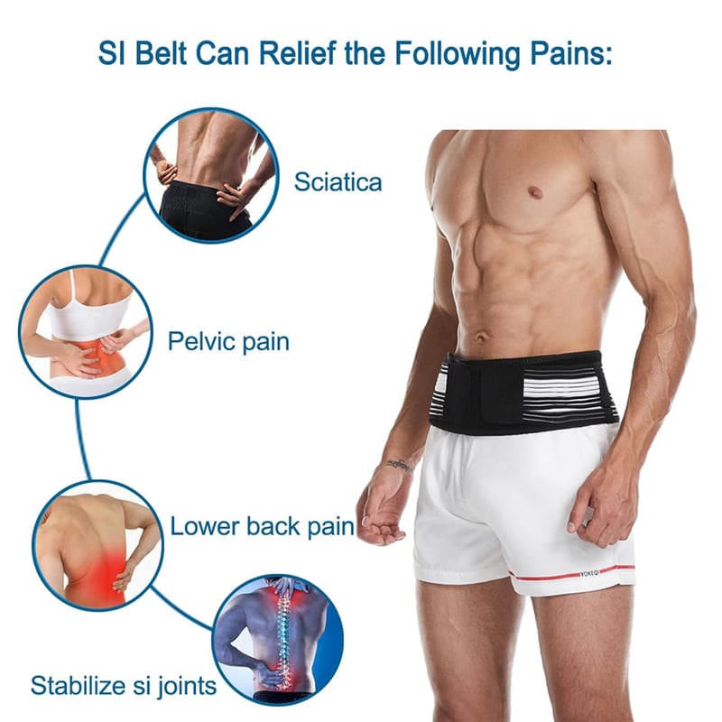 Paskyee Sciatica Belt - Hátfájás és Isiász Támogató Öv Férfiaknak és Nőknek