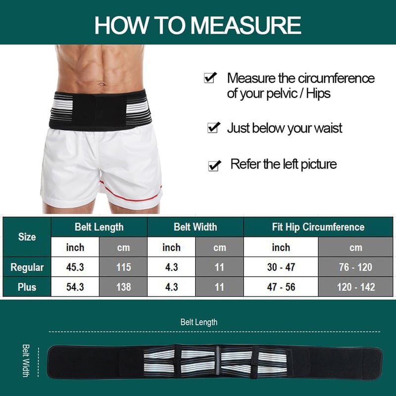 Paskyee Sciatica Belt - Hátfájás és Isiász Támogató Öv Férfiaknak és Nőknek