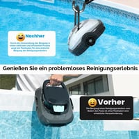 PASLFC Tijă telescopică cu cârlige pentru robot de piscină 257 cm, set de cârlige pentru curățarea piscinei, accesoriu universal pentru robot de piscină (B) 3