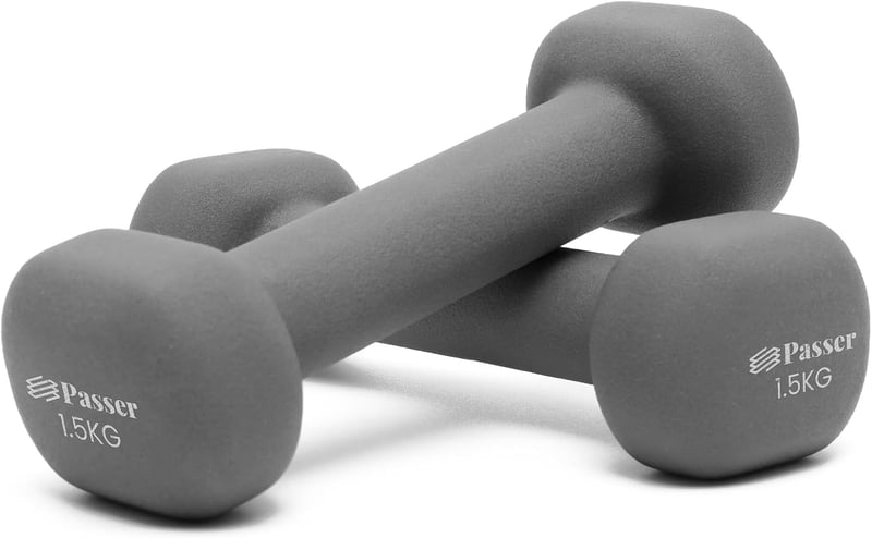 Passer Neoprén Súlyzó Szett 2 db Női Edzés Jóga Pilates Fitness Erősítés