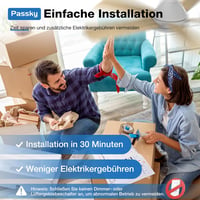 Ventilator de tavan Passky 107 cm cu iluminare, telecomandă, motor DC silențios, 6 viteze, LED reglabil, 3 temperaturi de culoare, alb 7