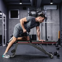 PASYOU Állítható Edzőpad 7 Pozícióval, Összecsukható Fitness Pad Teljes Test Edzéshez, 230 kg Teherbírás, Otthoni vagy Edzőtermi Használatra - black 2