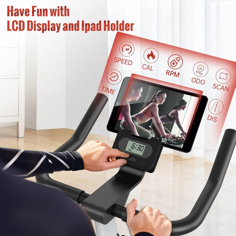 PASYOU Mágneses Ellenállású Szobakerékpár LCD Kijelzővel, 150 kg Terhelhetőség