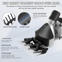 PAT JUUMG 1000W Elektromos Nyírógép 6 Fokozatú Sebességszabályzással Juhokhoz Kecskékhez Lovakhoz - Black 3