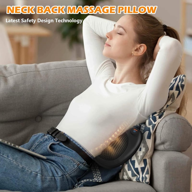 PAT JUUMG Shiatsu Elektromos Masszázspárna Fűtéssel 3D Forgás Nyak Váll Masszírozó