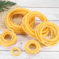 PATIKIL természetes latex gumicső bilincsekkel, 5mm belső / 8mm külső átmérő - 10 ft 6