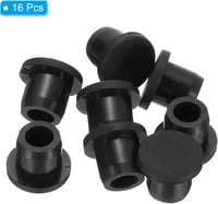 PATIKIL 11 mm-es Fekete Gumi Dugók - 16 db Szilikon Tömítődugó 10-11 mm-es Furatokhoz 3