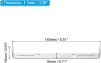PATIKIL 140 mm Mennyezeti Lámpatartó Szett 2 db Acél Keresztsáv Függőlámpa Rögzítéshez 2