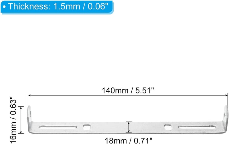 PATIKIL 140 mm Mennyezeti Lámpatartó Szett 2 db Acél Keresztsáv Függőlámpa Rögzítéshez