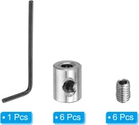 PATIKIL 3mm Rozsdamentes Acél Kábel Bilincs Szett 6db M4 Csavarokkal 3