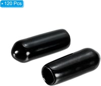 PATIKIL 4,5mm Gumis Csapcap Szett 120db Rugalmas Csavarfedél Fekete 3