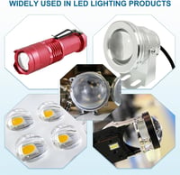 PATIKIL 48mm domború lencse szett 3db PMMA akril LED optikai kondenzátor lámpa fényszóróhoz 5