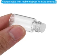 PATIKIL 4ml Üveg Illóolaj Palack 50 db Szűrővel és Csavaros Kupakkal 4