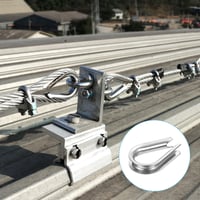 PATIKIL 4mm Acélkötél Szemek 10db Rozsdamentes Acél Hajószereléshez 6