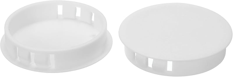 PATIKIL 50 mm Műanyag Lyukzáró Dugó, 6 db, Fehér, Bútor és Konyha Lyukzáráshoz