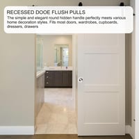 PATIKIL 50mm Rozsdamentes Ajtófogantyú 2db Ezüst Szekrény Fiók Csúszóajtó 5