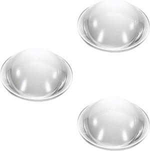 PATIKIL plano-konveksna leća, akril, promjer 52 mm - prozirna - 3 kom