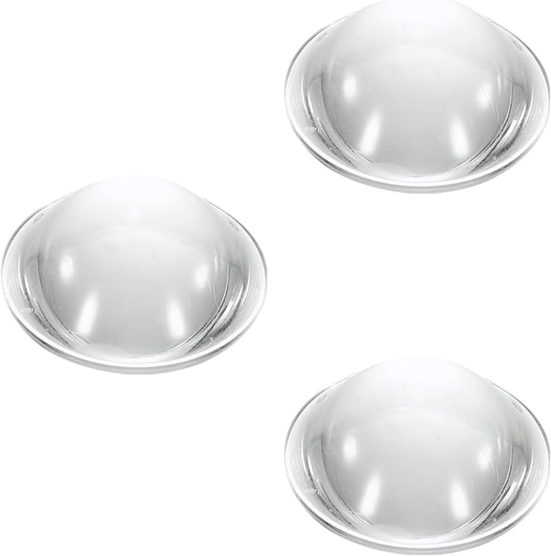PATIKIL 52mm Domború Lencse 3db Akril LED Optika Fényszóró Lámpa