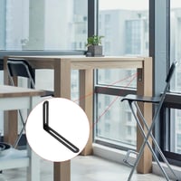 PATIKIL 6,5 Inch L-alakú sarokmerevítő csúsztatható szögcsatlakozóval, 2 darab, fekete bútor erősítő 4