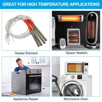 PATIKIL 6m 11AWG Szilika Üvegszál Hőálló Vezeték -60-500°C Rugalmas Kábel Fehér 7