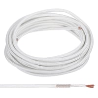 PATIKIL 6m 11AWG Szilika Üvegszál Hőálló Vezeték -60-500°C Rugalmas Kábel Fehér 1