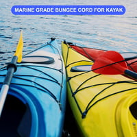 PATIKIL Bungee Shock Cord 12mm x 15m Poliészter Rugalmas Kötél Kajak Sátor Terhelésrögzítéshez 6