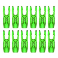 PATIKIL Nocks săgeată pentru tir cu arcul, diametru interior 3,2 mm, 12 bucăți, cozi de săgeată din plastic lipibile, piese de schimb pentru vânătoare și arcuri compound, verde 1