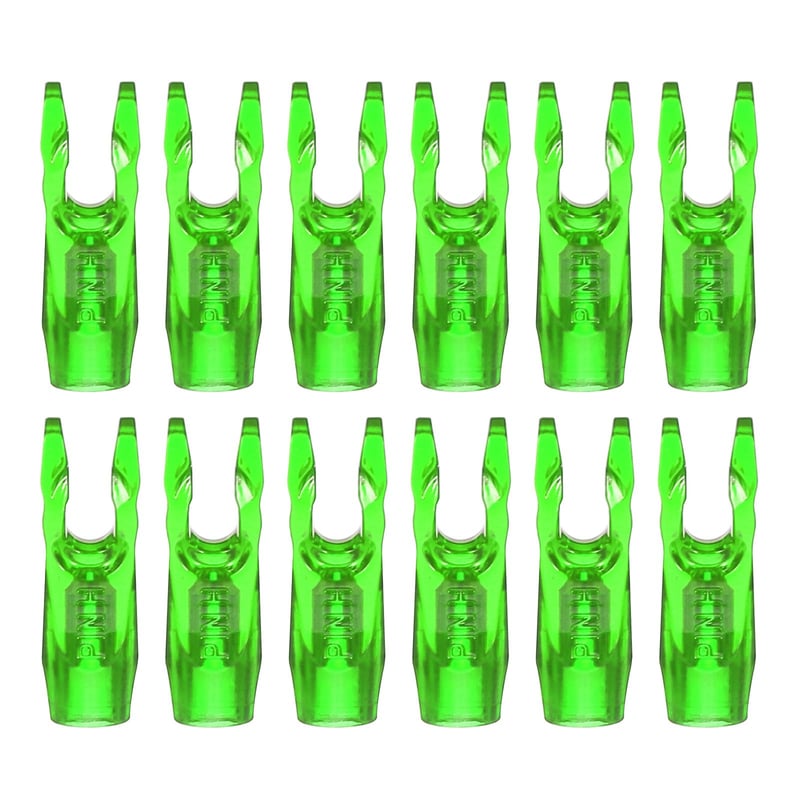 PATIKIL Nocks săgeată pentru tir cu arcul, diametru interior 3,2 mm, 12 bucăți, cozi de săgeată din plastic lipibile, piese de schimb pentru vânătoare și arcuri compound, verde