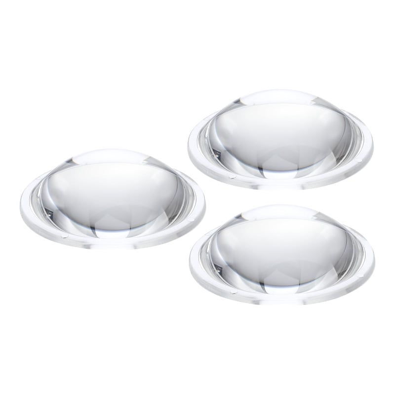 PATIKIL ravna konveksna kondenzatorska leća, promjer 48 mm, visina 14 mm, PMMA akril, 3 komada - prozirna