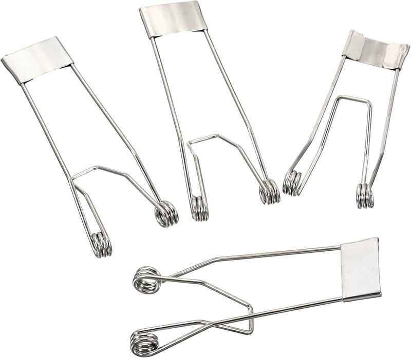 PATIKIL LED Fejlámpa Rögzítő Klip 60x22mm 10db Tavaszi Bilincs
