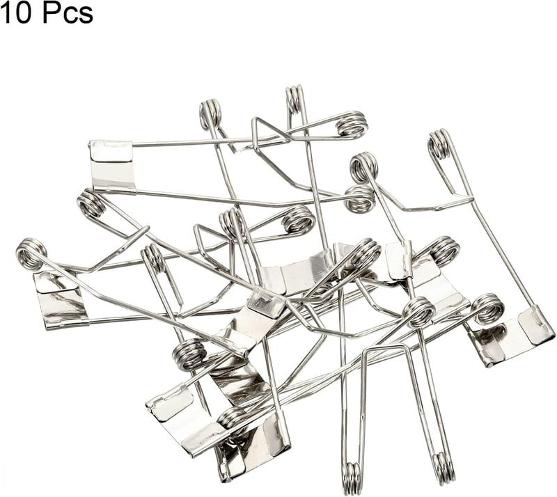 PATIKIL LED Fejlámpa Rögzítő Klip 60x22mm 10db Tavaszi Bilincs