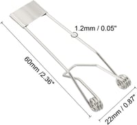 PATIKIL LED Fejlámpa Rögzítő Klip 60x22mm 10db Tavaszi Bilincs 2