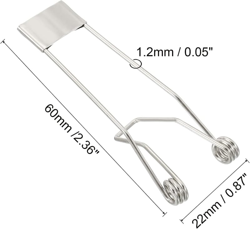 PATIKIL LED Fejlámpa Rögzítő Klip 60x22mm 10db Tavaszi Bilincs