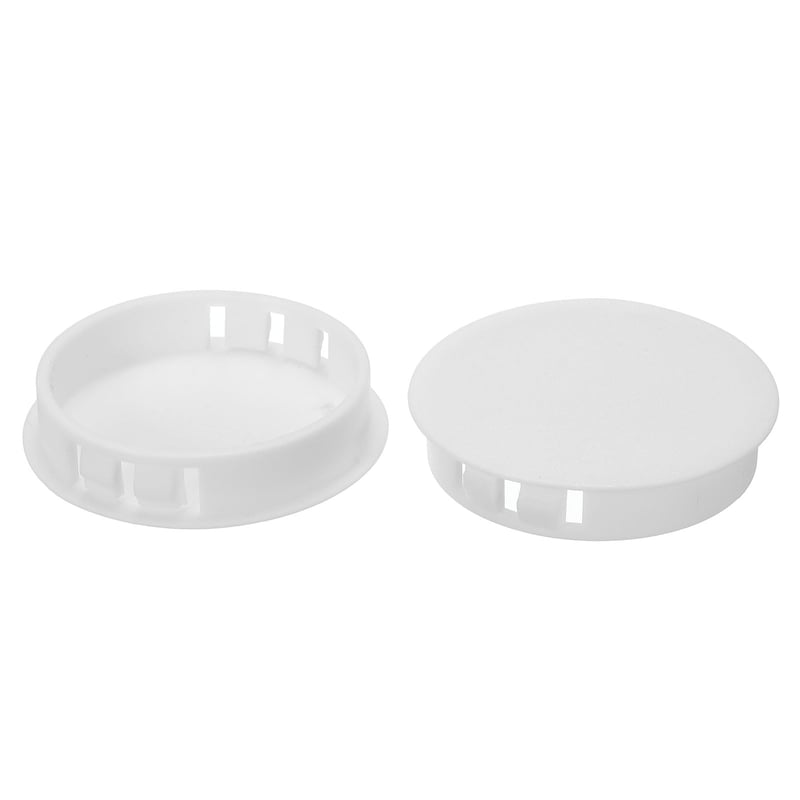 PATIKIL Plastová krytka na otvory 50 mm, 6 ks – biela