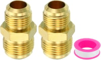 PATIKIL Réz Csőcsatlakozó Adapter 1/2" - 5/8" Külső Menettel, 45 Fokos SAE Peremmel, Vízvezeték Szerelvényekhez 1