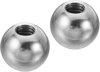 PATIKIL Rozsdamentes Gombfej M4 Belső Menet 15mm Ezüst 2db Bútor Lámpa Dekoráció 1